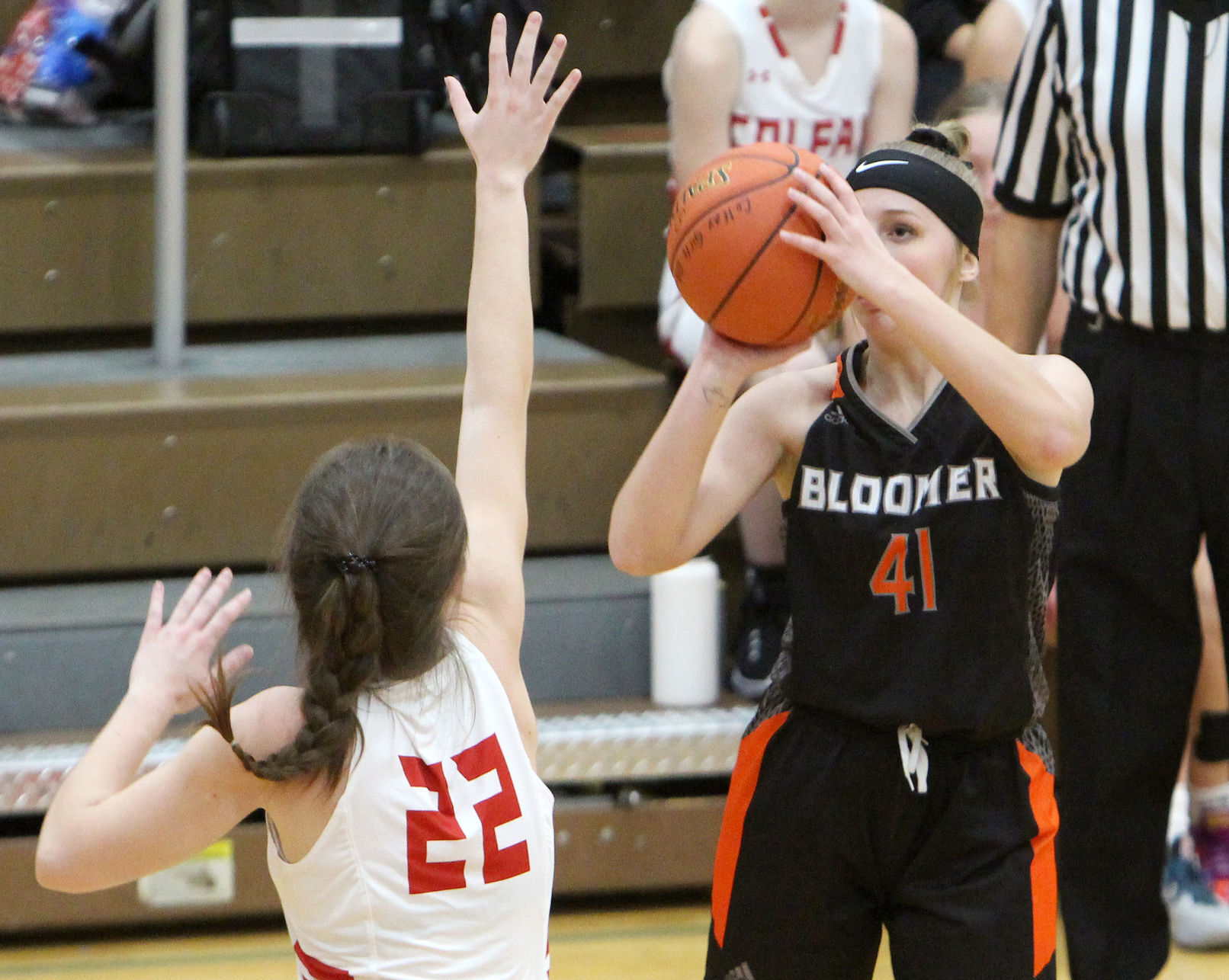 Bloomer girls basketball at Colfax 11-22-21